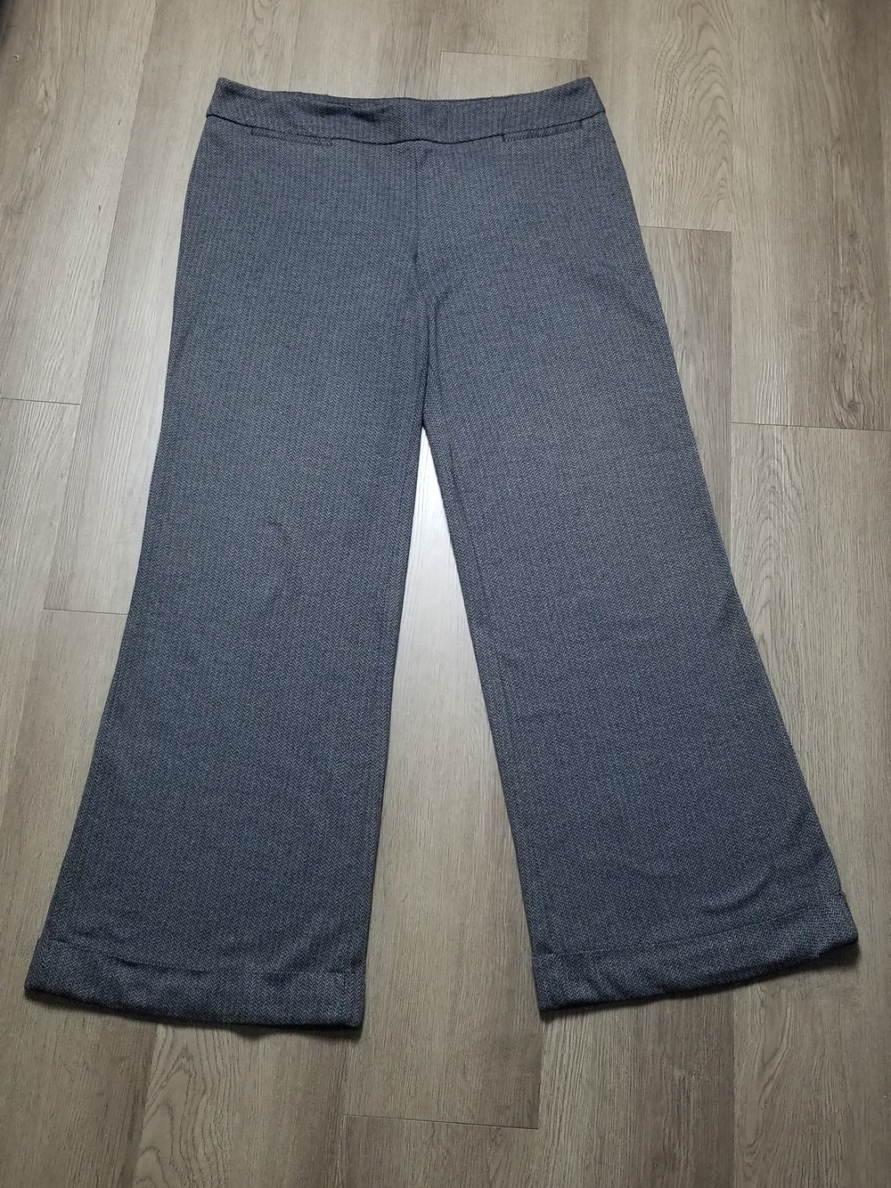 New York & Company Women's Wide Leg Pants in Charcoal Gray (SIZE L/Tall)